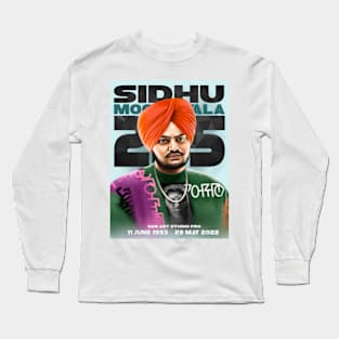 Sidhu Moosewala Long Sleeve T-Shirt